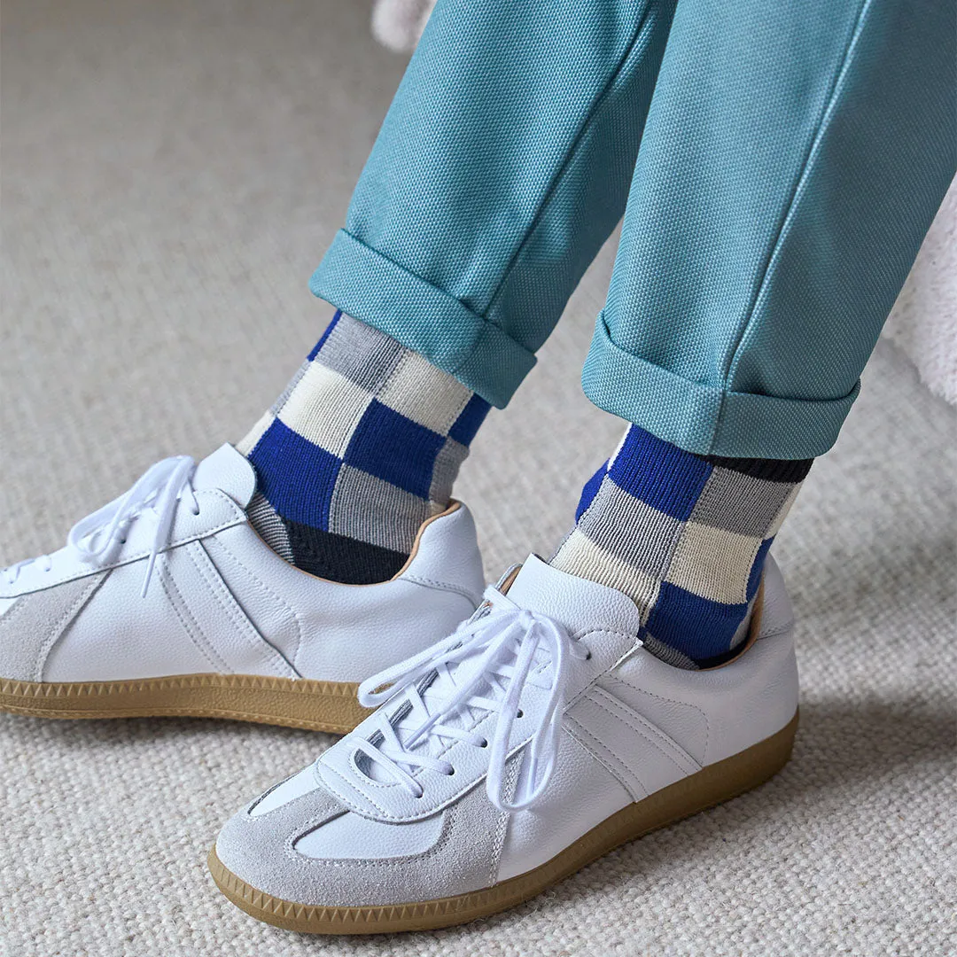 062131248 Block Check Short Socks M