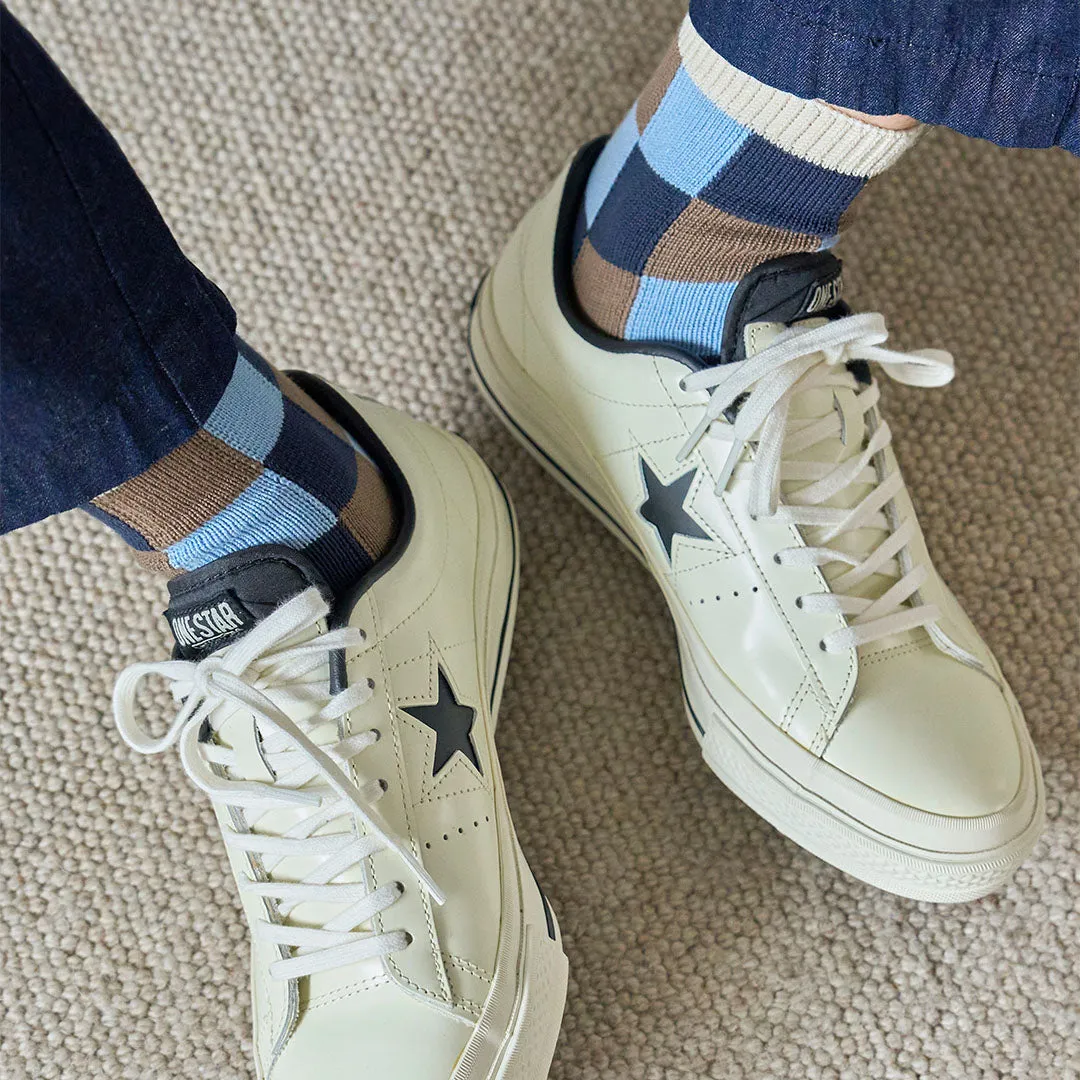 062131248 Block Check Short Socks M