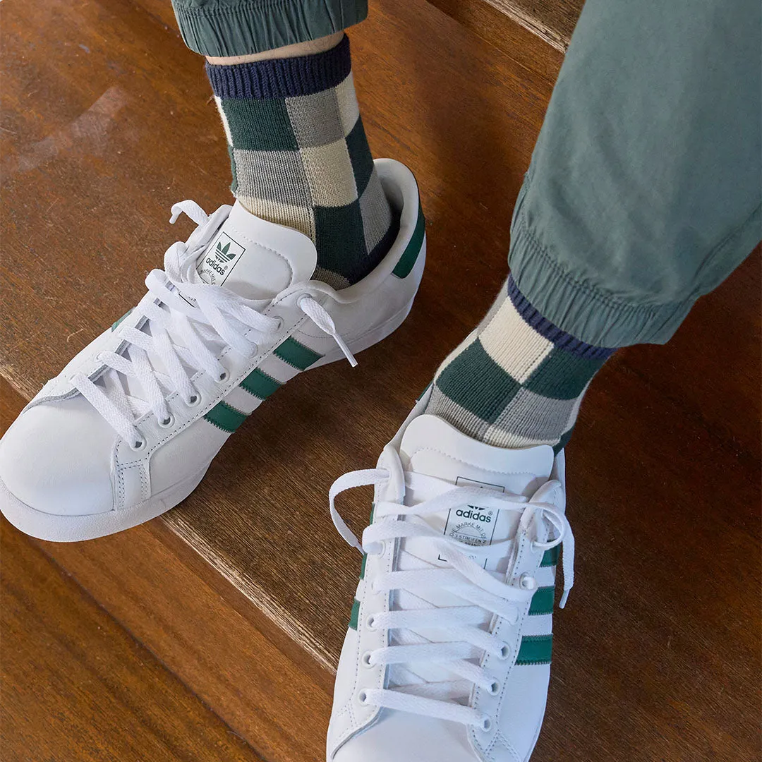 062131248 Block Check Short Socks M