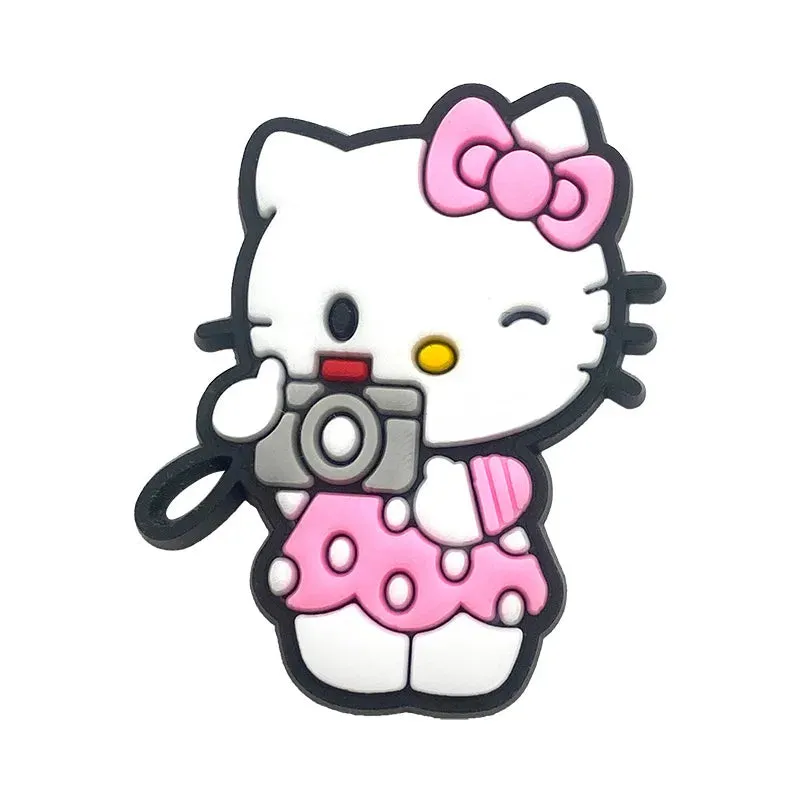 10–35pcs Hello Kitty Shoe Charms – Cute Cartoon Accessories for Clogs & Garden Shoes | Fun Decorations & Gifts for Kids and Girls