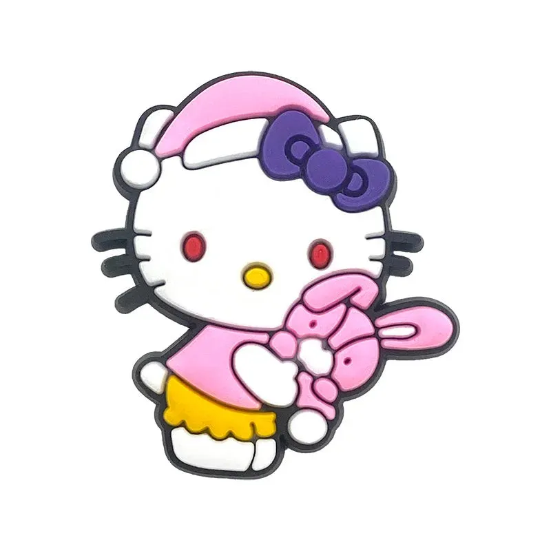 10–35pcs Hello Kitty Shoe Charms – Cute Cartoon Accessories for Clogs & Garden Shoes | Fun Decorations & Gifts for Kids and Girls