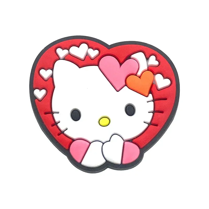 10–35pcs Hello Kitty Shoe Charms – Cute Cartoon Accessories for Clogs & Garden Shoes | Fun Decorations & Gifts for Kids and Girls