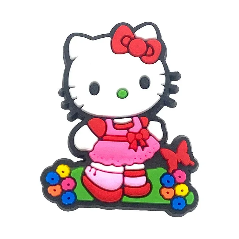 10–35pcs Hello Kitty Shoe Charms – Cute Cartoon Accessories for Clogs & Garden Shoes | Fun Decorations & Gifts for Kids and Girls