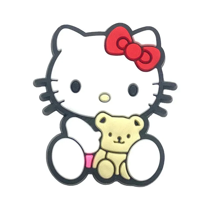 10–35pcs Hello Kitty Shoe Charms – Cute Cartoon Accessories for Clogs & Garden Shoes | Fun Decorations & Gifts for Kids and Girls