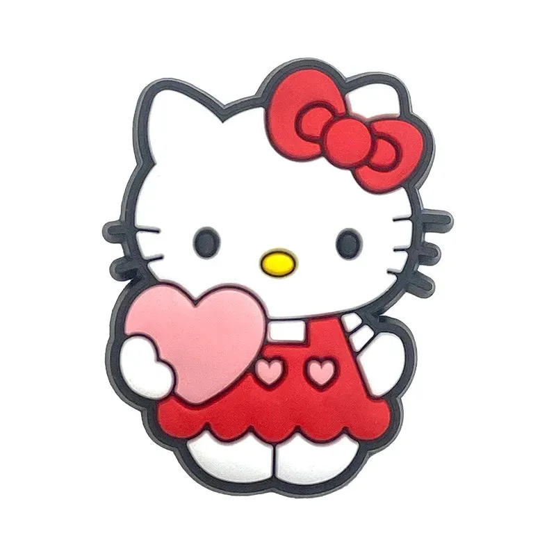 10–35pcs Hello Kitty Shoe Charms – Cute Cartoon Accessories for Clogs & Garden Shoes | Fun Decorations & Gifts for Kids and Girls