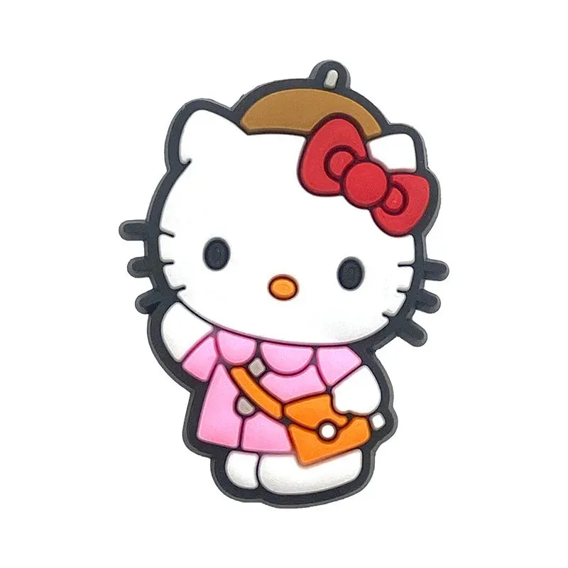 10–35pcs Hello Kitty Shoe Charms – Cute Cartoon Accessories for Clogs & Garden Shoes | Fun Decorations & Gifts for Kids and Girls
