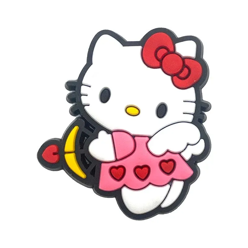 10–35pcs Hello Kitty Shoe Charms – Cute Cartoon Accessories for Clogs & Garden Shoes | Fun Decorations & Gifts for Kids and Girls