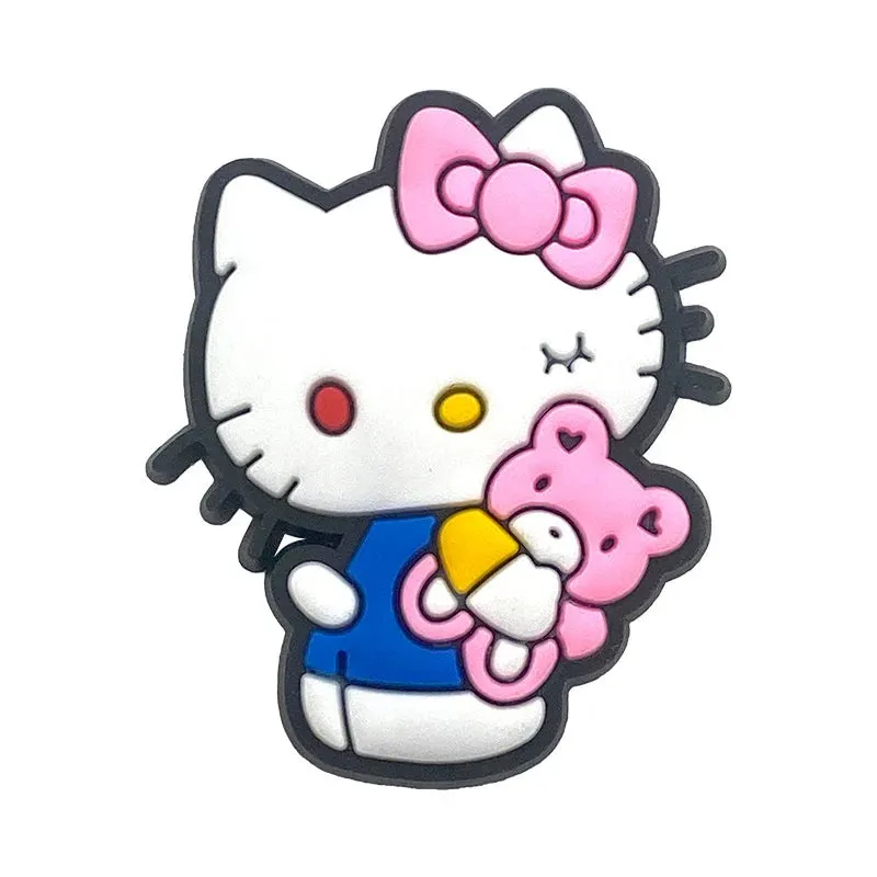 10–35pcs Hello Kitty Shoe Charms – Cute Cartoon Accessories for Clogs & Garden Shoes | Fun Decorations & Gifts for Kids and Girls