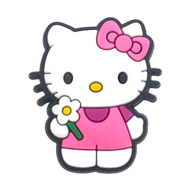 10–35pcs Hello Kitty Shoe Charms – Cute Cartoon Accessories for Clogs & Garden Shoes | Fun Decorations & Gifts for Kids and Girls