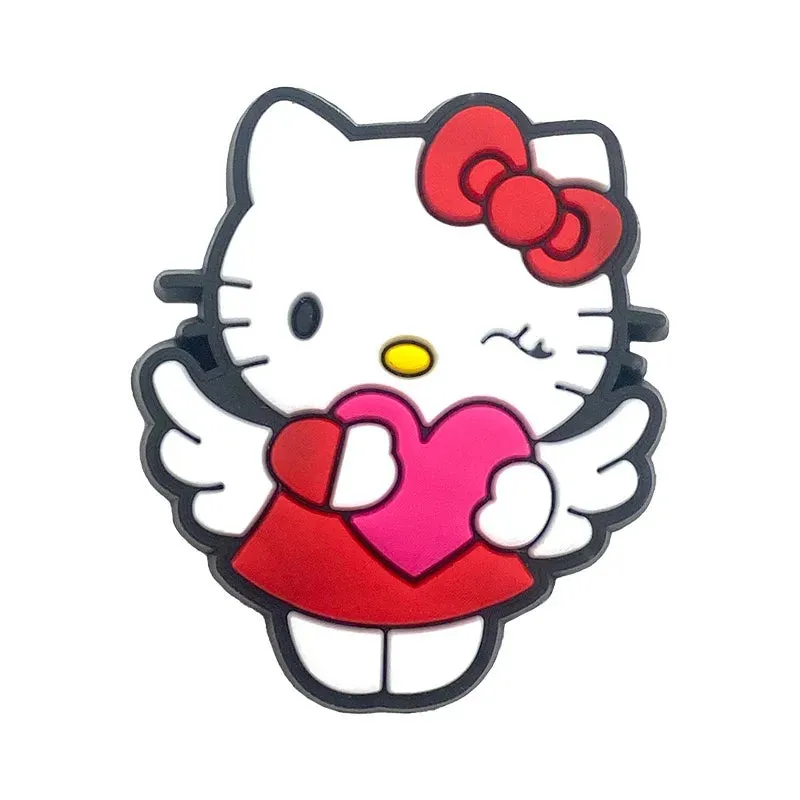 10–35pcs Hello Kitty Shoe Charms – Cute Cartoon Accessories for Clogs & Garden Shoes | Fun Decorations & Gifts for Kids and Girls