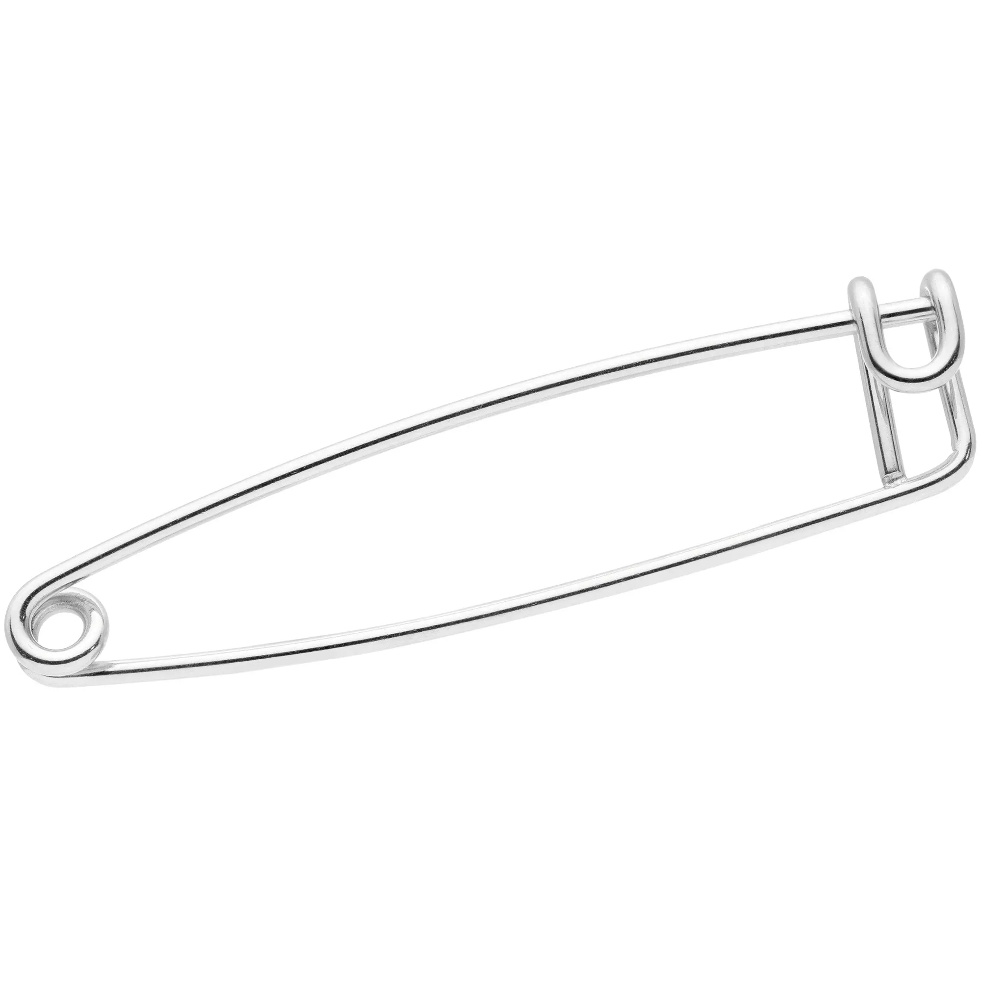 16 Gauge Punk Rock Safety Pin Industrial Barbell 38mm
