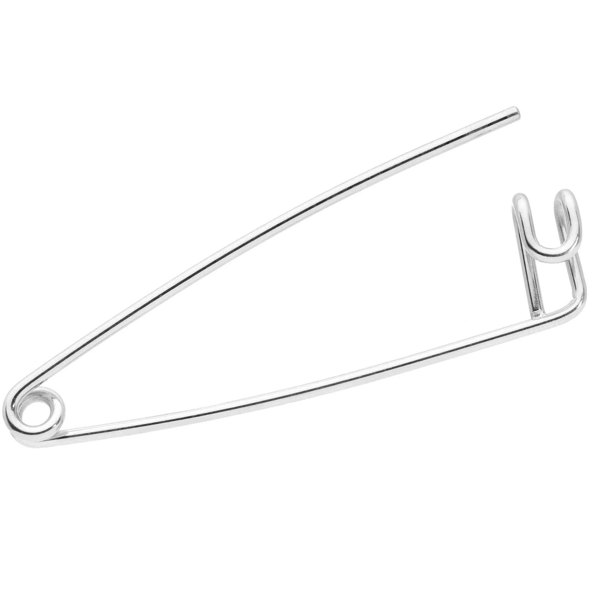 16 Gauge Punk Rock Safety Pin Industrial Barbell 38mm