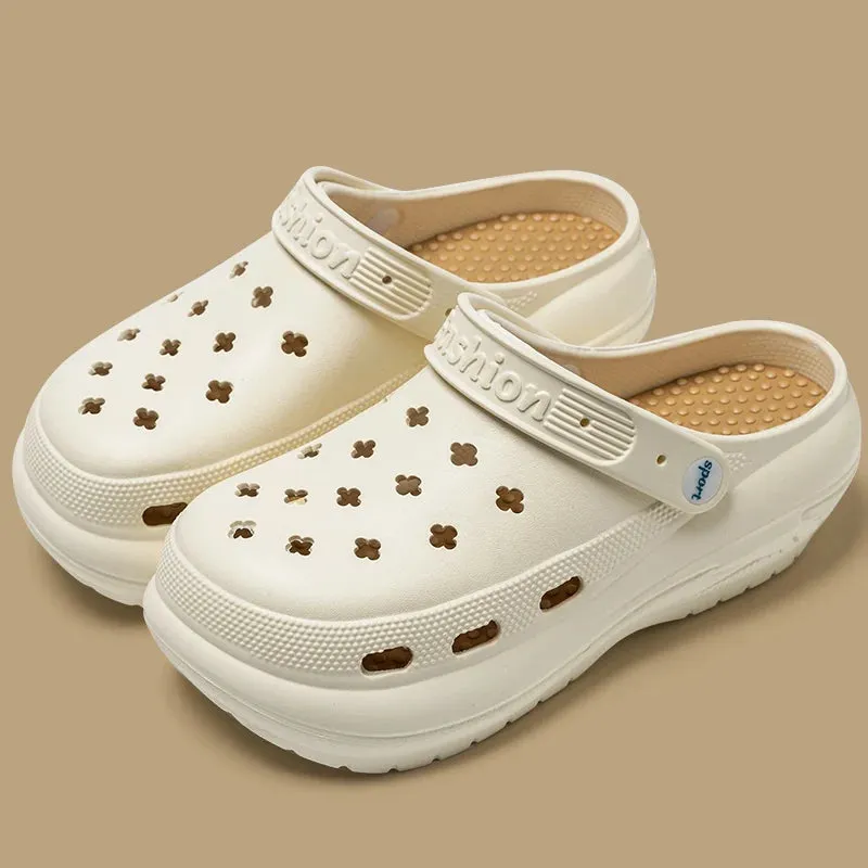 2025 Women's Platform Shoes Thick Sole Sandals for Women EVA Clogs Fashion Garden Shoes Outdoor Chunky Non Slip Beach Slippers