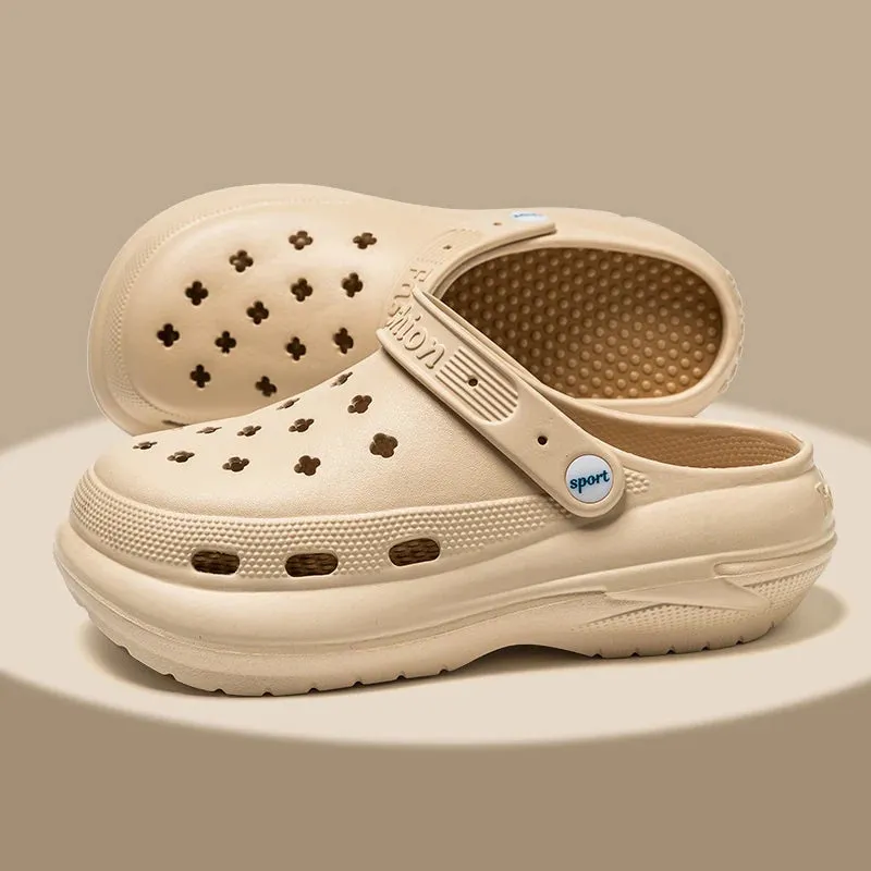 2025 Women's Platform Shoes Thick Sole Sandals for Women EVA Clogs Fashion Garden Shoes Outdoor Chunky Non Slip Beach Slippers