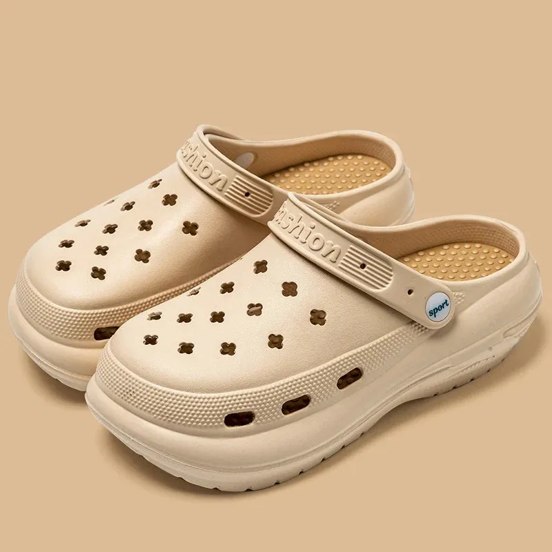 2025 Women's Platform Shoes Thick Sole Sandals for Women EVA Clogs Fashion Garden Shoes Outdoor Chunky Non Slip Beach Slippers