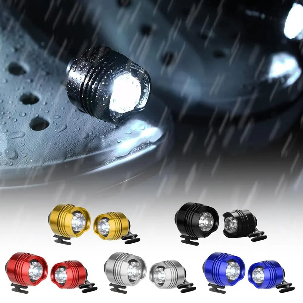 2Pc LED Shoe Headlights for Crocs Decorative Footlights Battery-Powered
