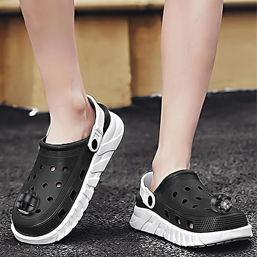 2Pc LED Shoe Headlights for Crocs Decorative Footlights Battery-Powered