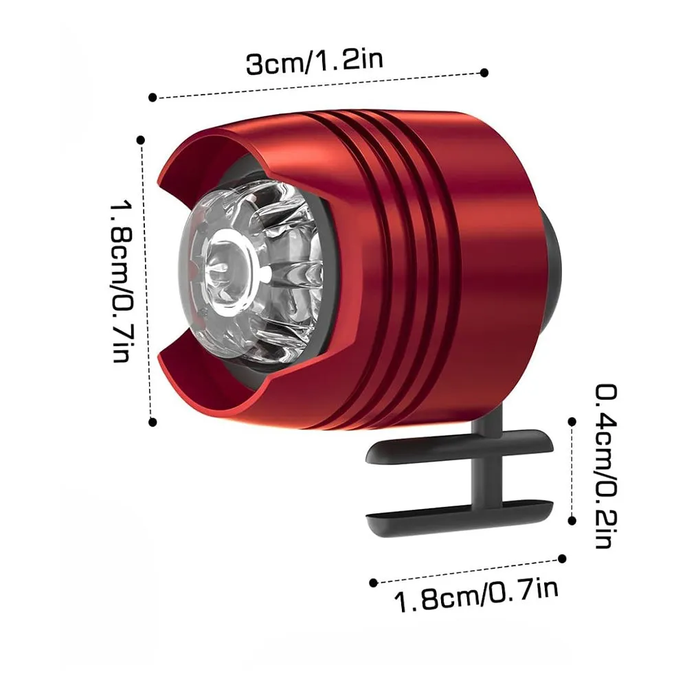 2Pc LED Shoe Headlights for Crocs Decorative Footlights Battery-Powered