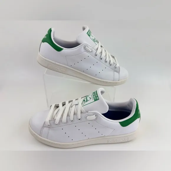 Adidas Originals Stan Smith, White/Green, Men's Size 10