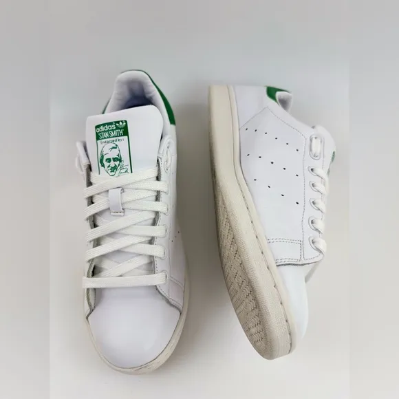 Adidas Originals Stan Smith, White/Green, Men's Size 10