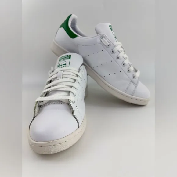 Adidas Originals Stan Smith, White/Green, Men's Size 10