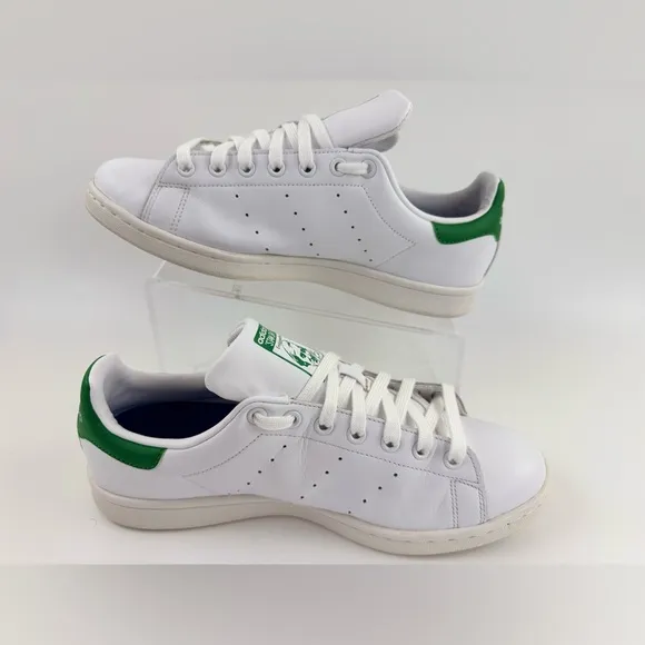 Adidas Originals Stan Smith, White/Green, Men's Size 10