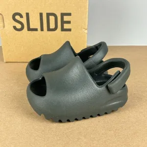 Adidas Yeezy Slide Infant Sandals Kids 5K Gray Hook and Loop Closure