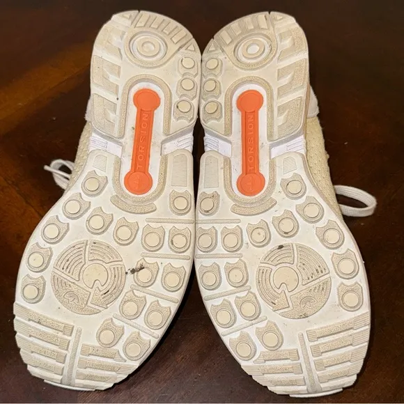 Adidas ZX Flux Torsion cream gray Sneakers Breathable prime knit women’s 8