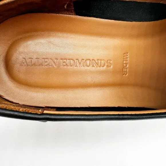 Allen Edmonds Mens &quot;WILDER&quot; Leather Venetian Loafers Size 8.5D Black Office
