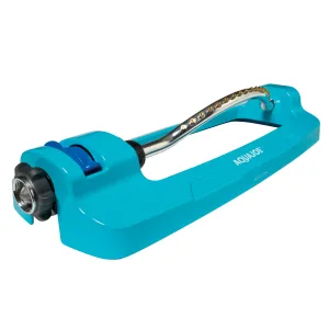 Aqua Joe AJ-OMS18-BRS Indestructible Metal Base Oscillating Sprinkler | Customizable Coverage | 4295 sq ft Max Coverage