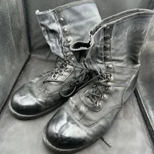 Army Black Leather High Top Magnum Combat Boots - Size EU 45 - UK 10