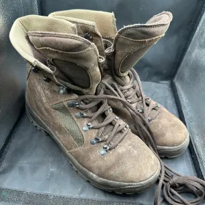 Army Brown Leather Meindl High Top Combat Patrol Boots - Size EU 45 - UK 10W