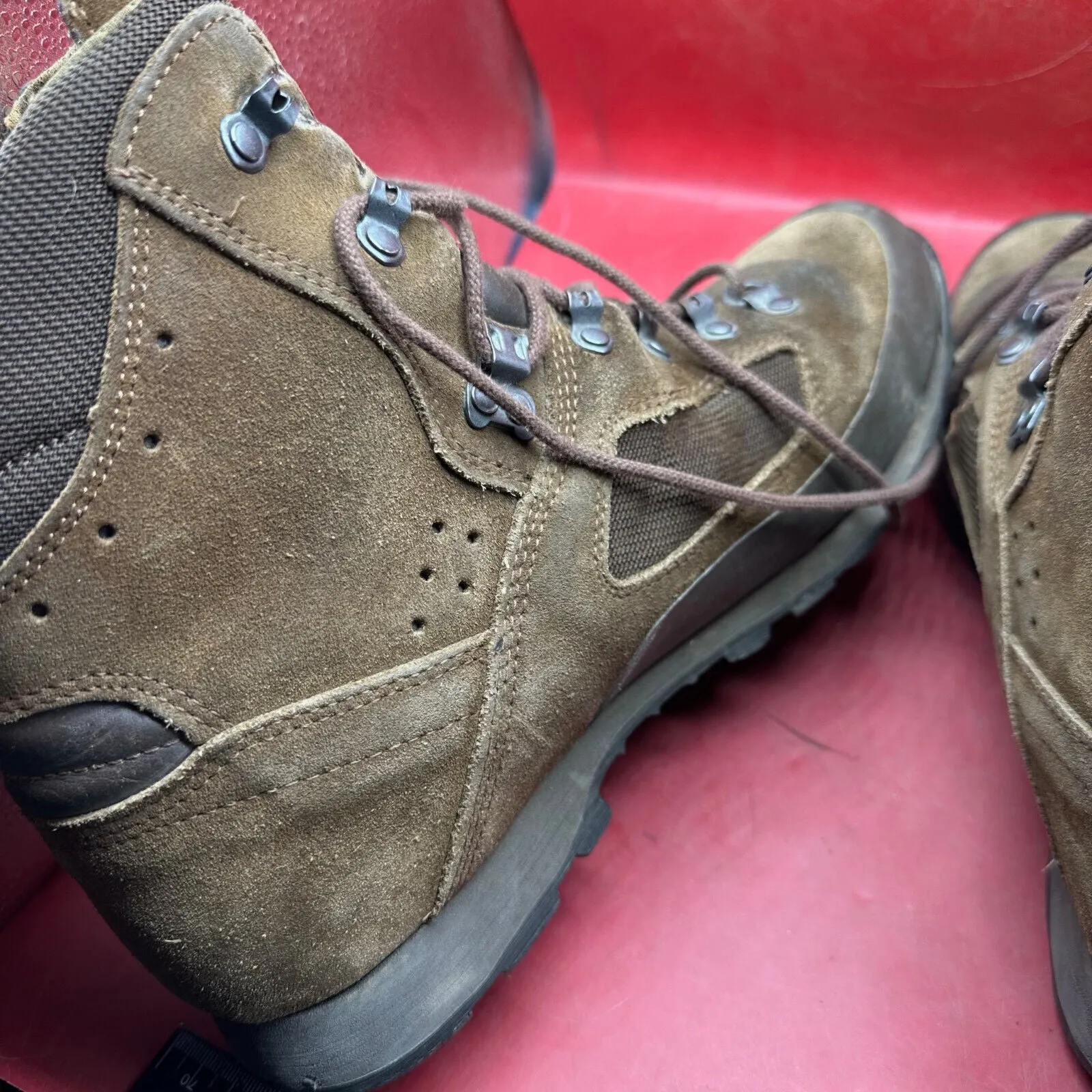 Army Brown Leather Meindl High Top Combat Patrol Boots - Size UK 10 - EU 45