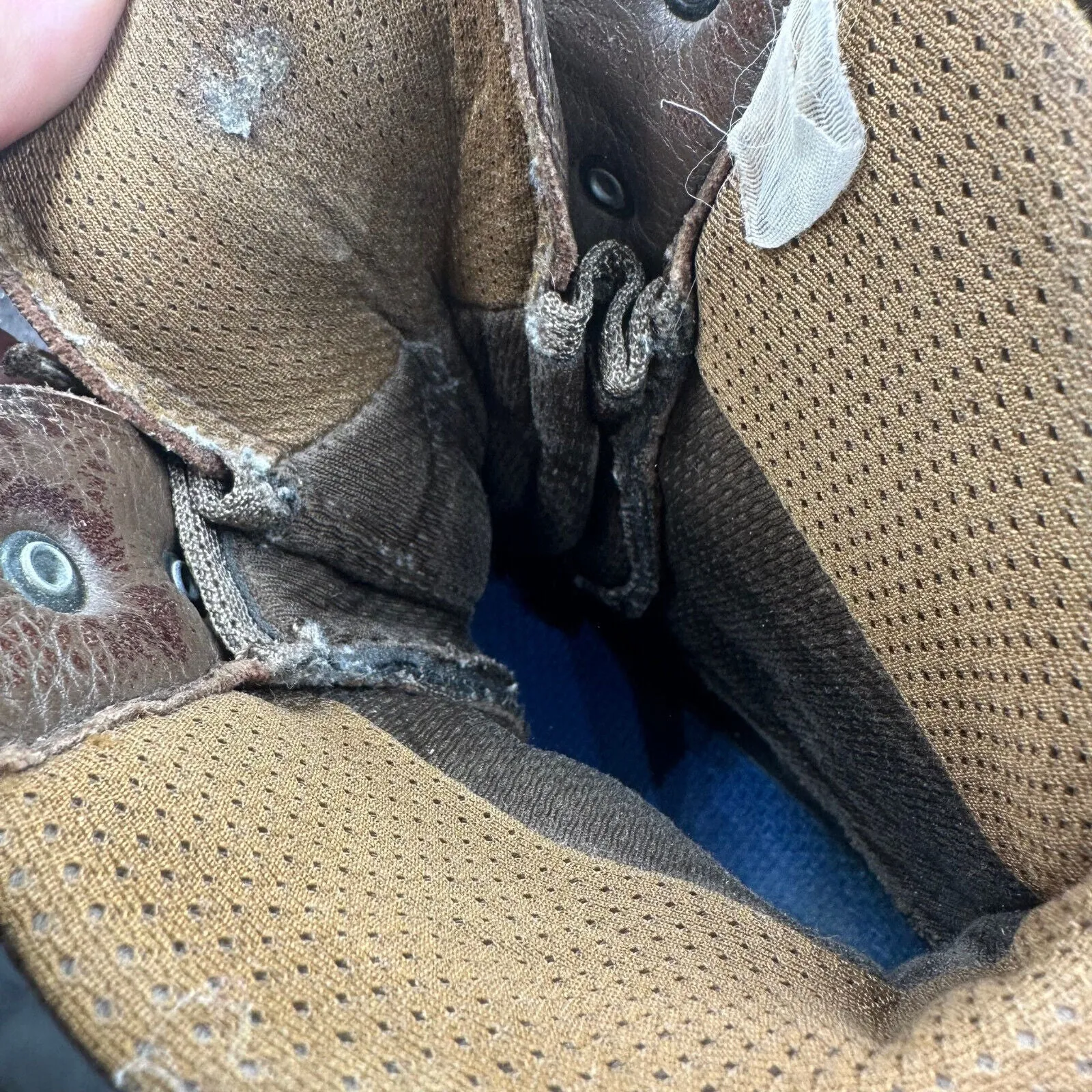 Army Brown Leather YDS Patrol Combat Boots - Size EU 42 - UK 8M