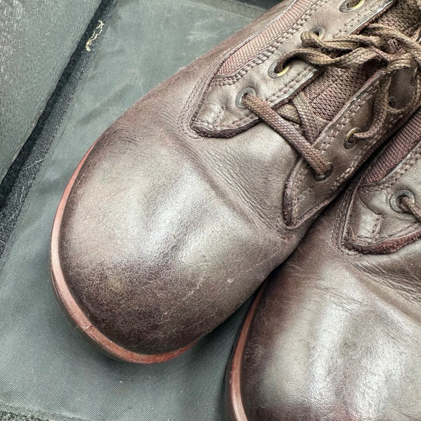 Army Brown Leather YDS Patrol Combat Boots - Size EU 42 - UK 8M