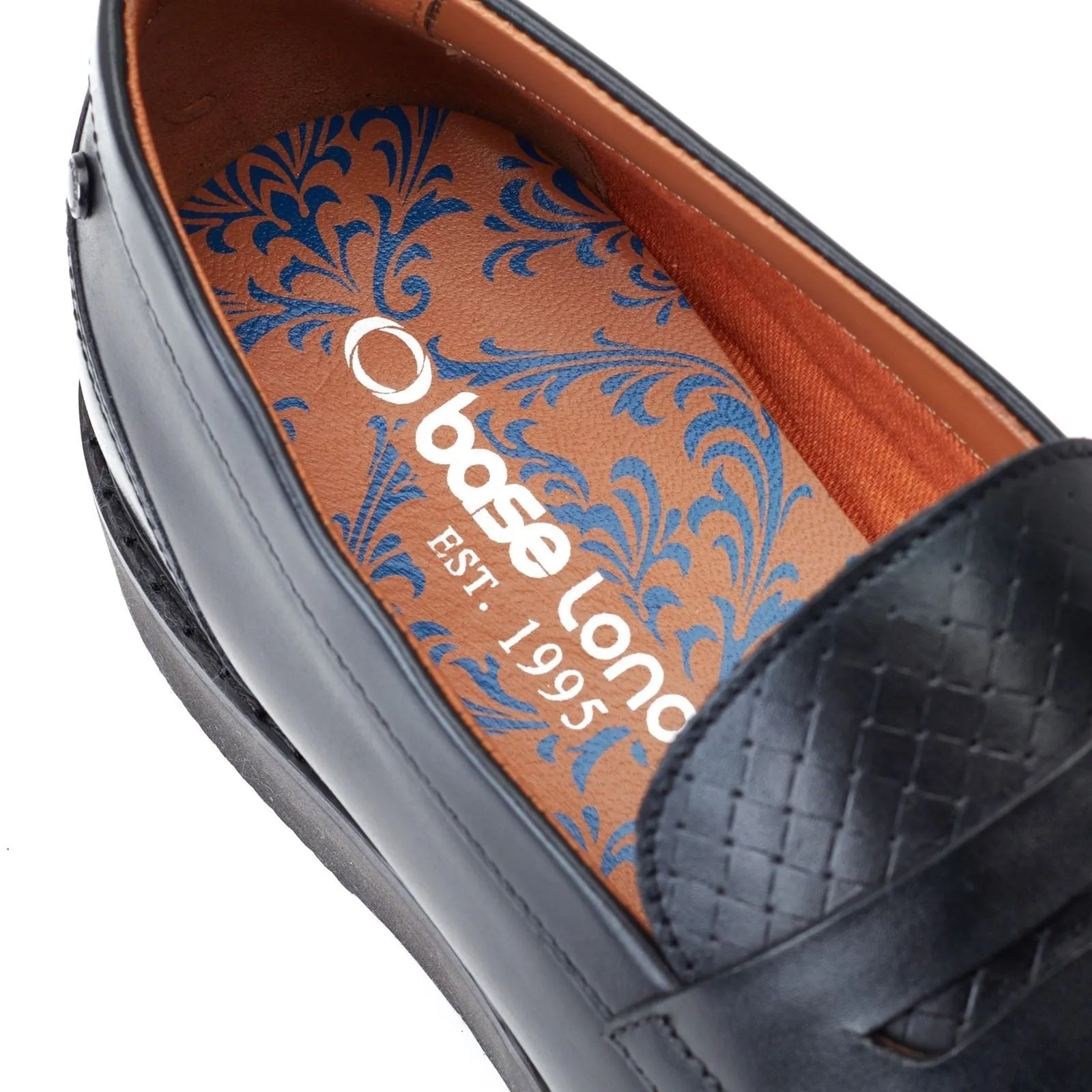 Base London Sid Leather Men's Black Loafers