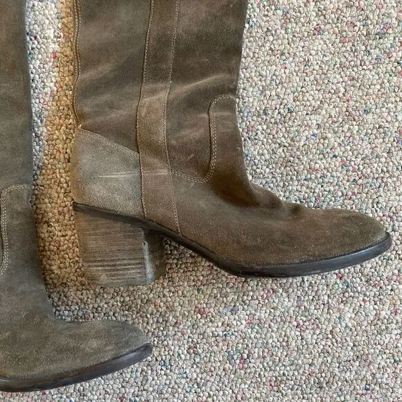 BCBG Generation Tall Suede Boots Over The Knee
