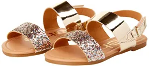 Bebe Glitter Leatherette Sandals