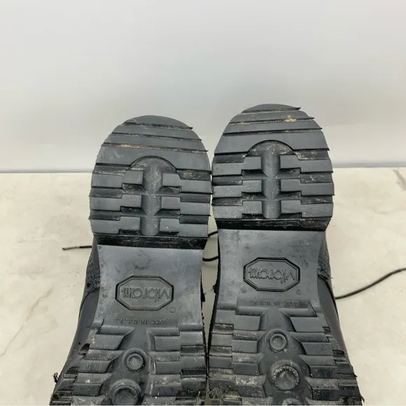 Belleville Boots Men Size 6 Black Leather Shoes Combat Military Steel Toe Vibram