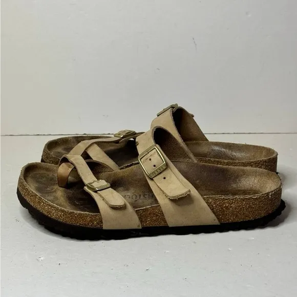Birkenstock Mayari Birko Flor Toe Loop Slide Sandals Women Size 41