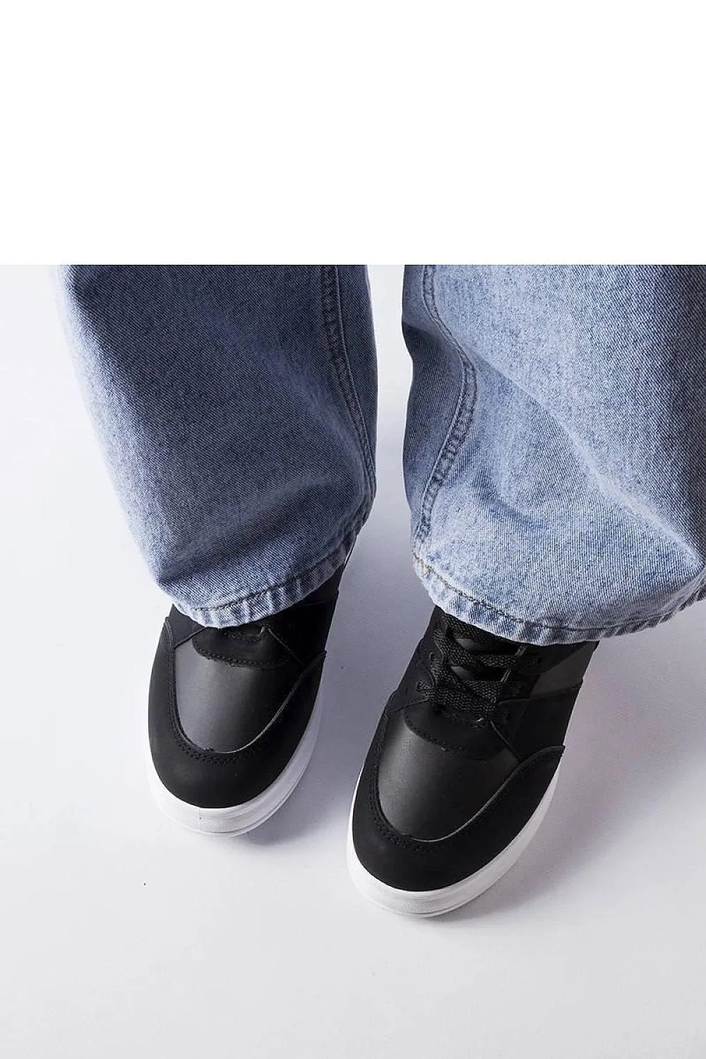 Black wedge sneakers