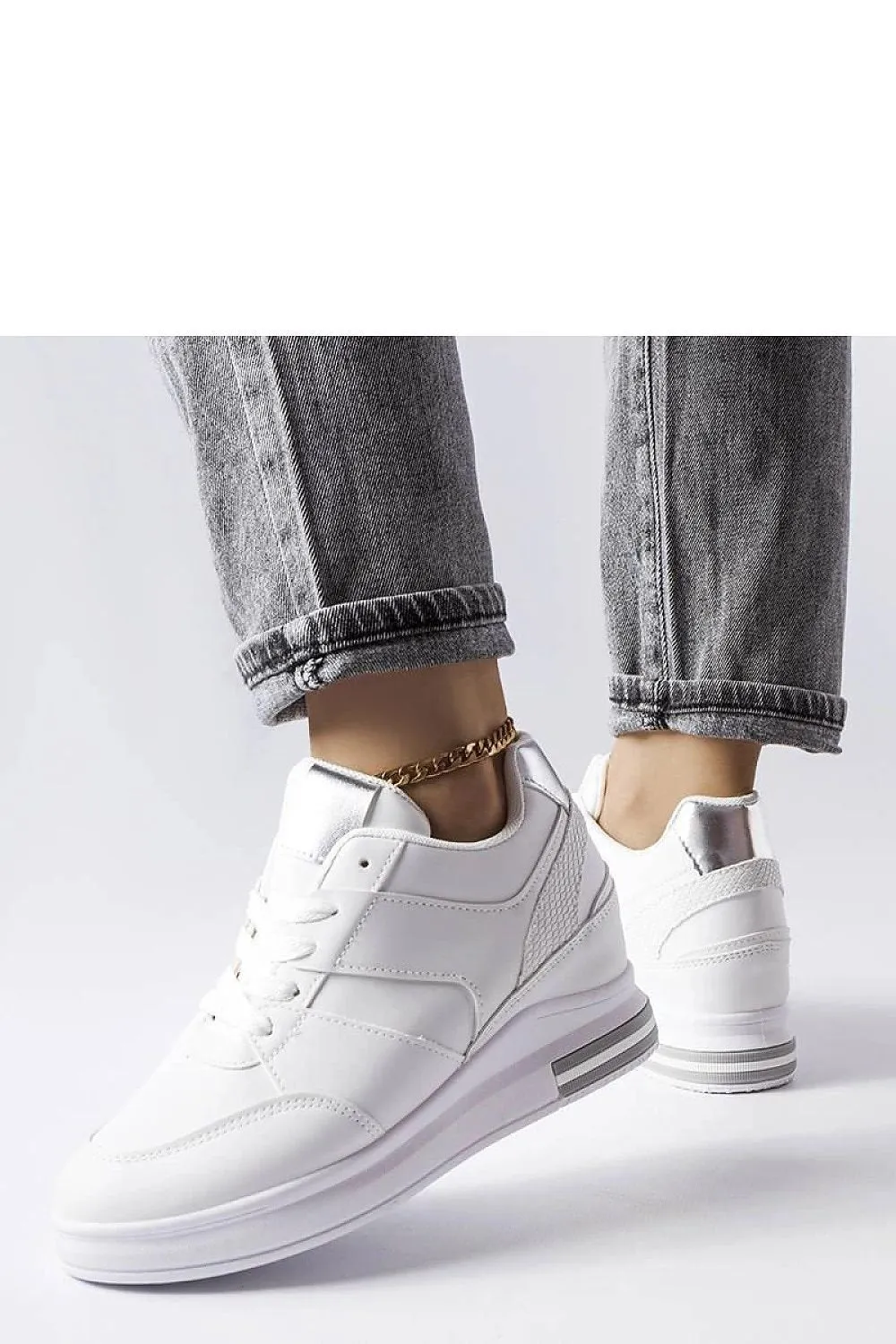 Black wedge sneakers