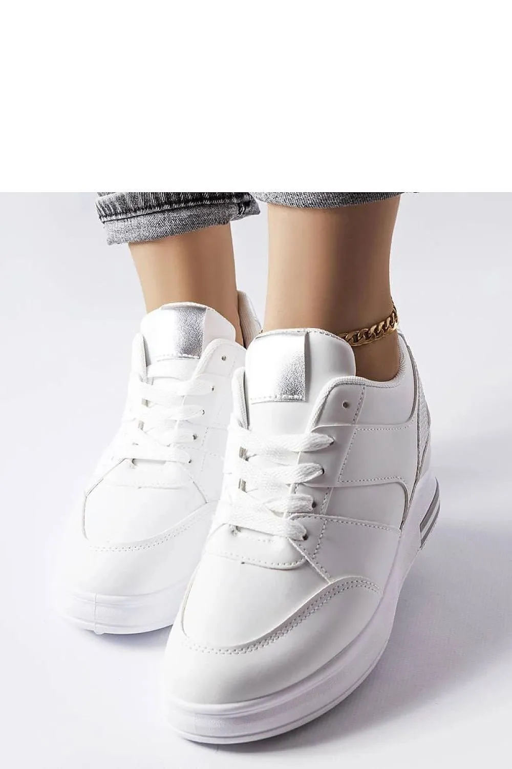 Black wedge sneakers