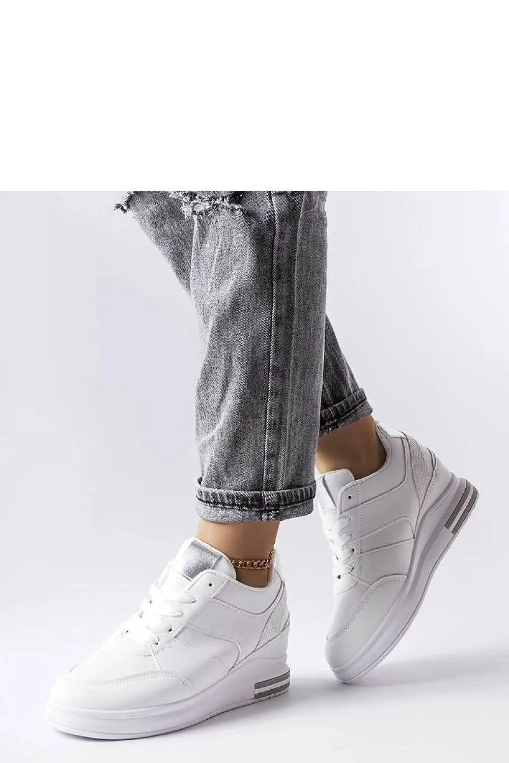Black wedge sneakers