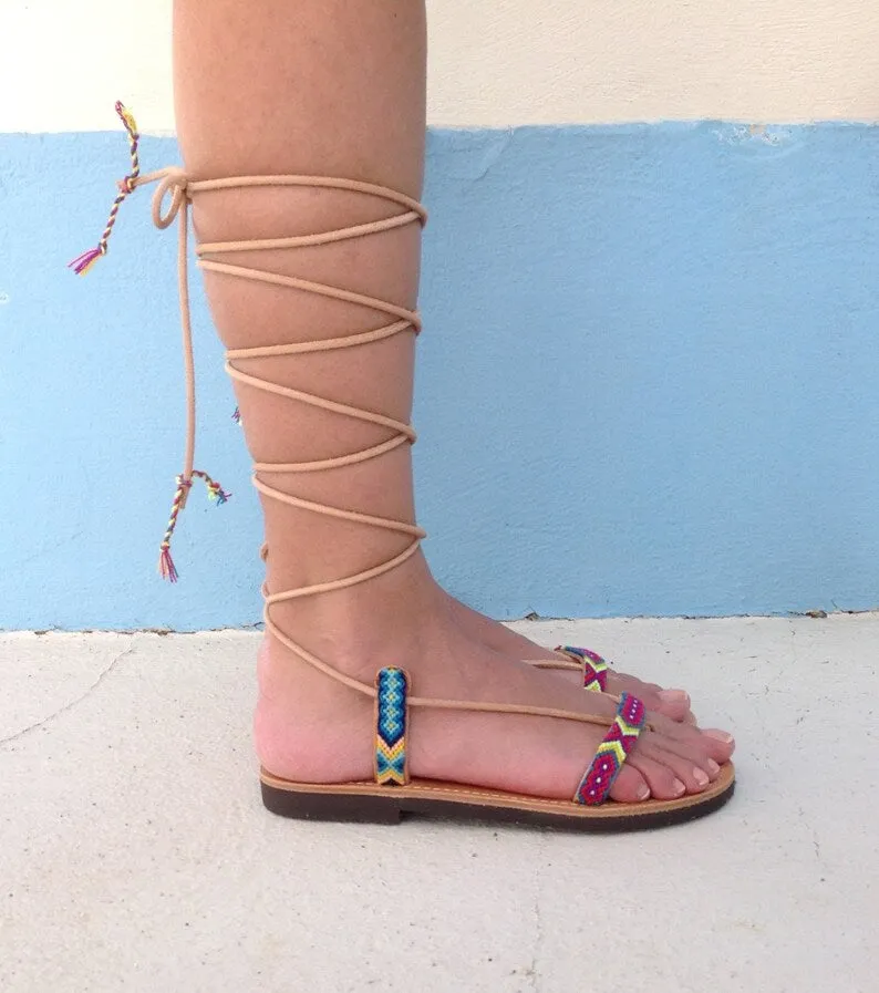 Bohemian gladiator sandals