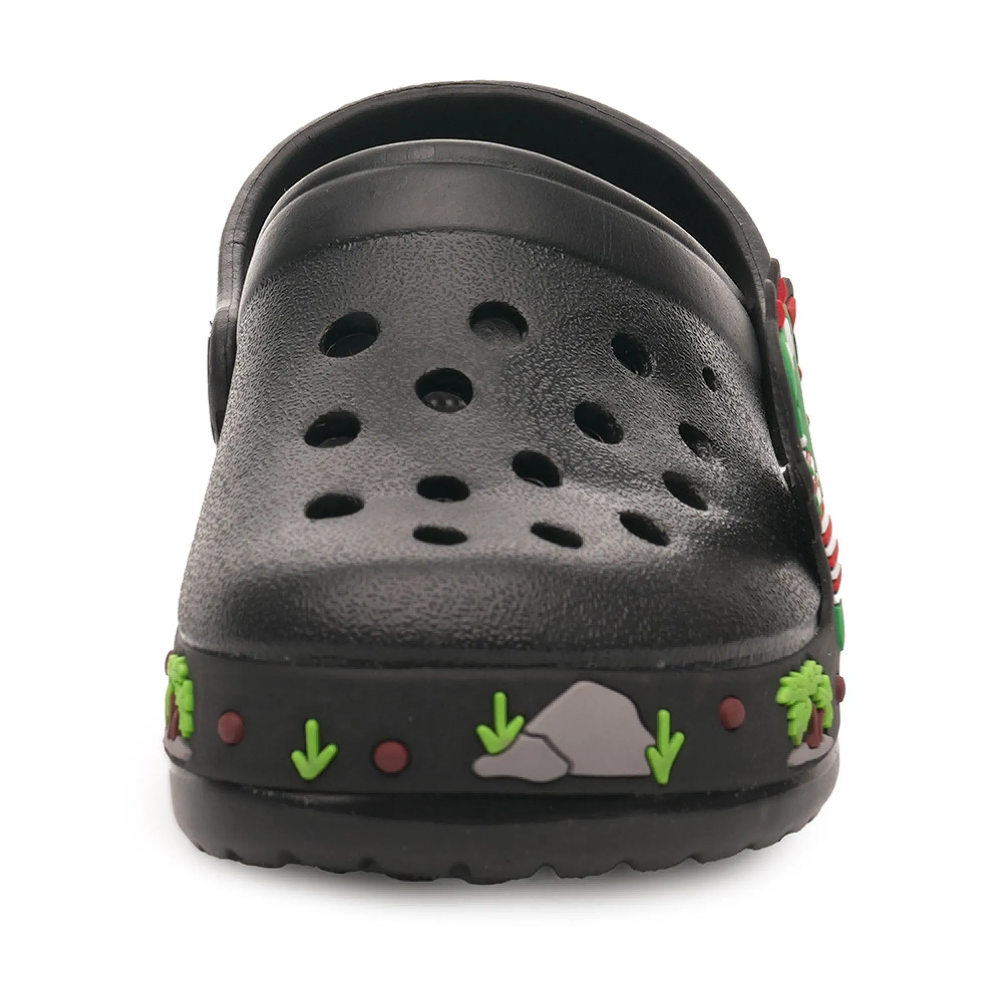 Boys Black Clogs Dinosaur Non-Slip Lightweight Beach Sandals Summer Shoes