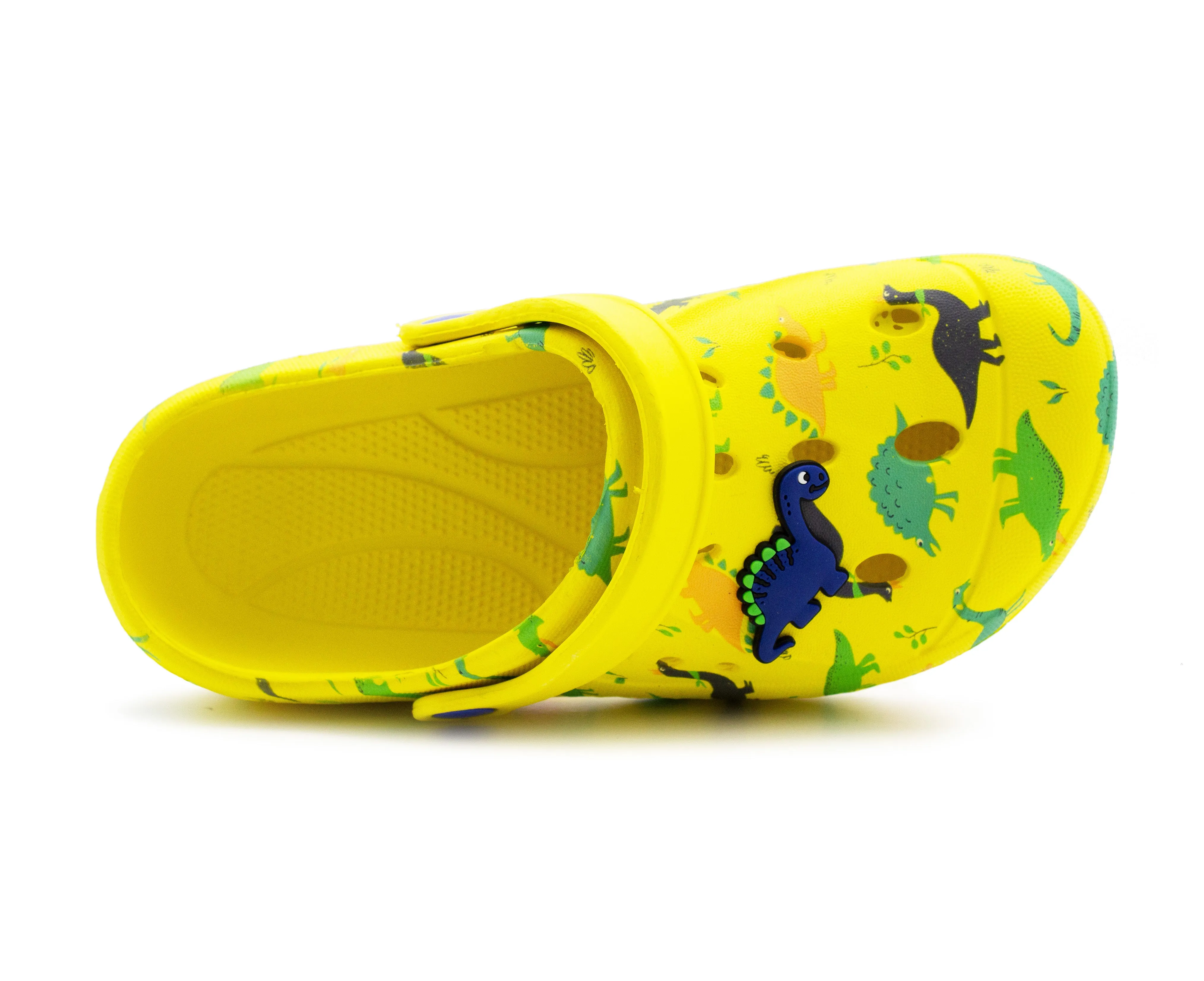 Boys Clogs Youth Lightweight EVA Adjustable Strap Dinosaur Sandals Breathable Slip On Beach Garden Clog Slipper Pool Leisure Water Shoe