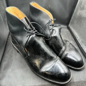 British Army Black Leather Officers Dress Boots - Size EU 45 - UK 11L