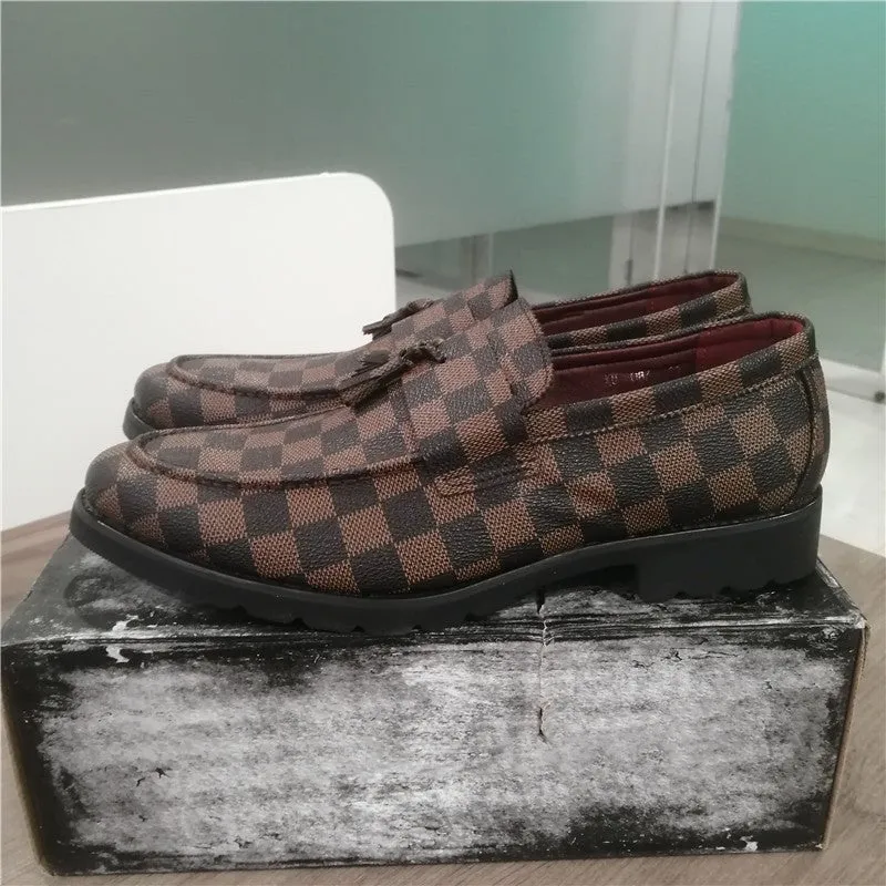 Brown Leather Casual Loafers