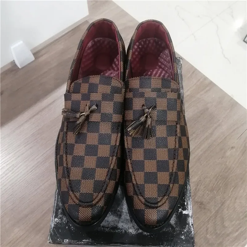 Brown Leather Casual Loafers
